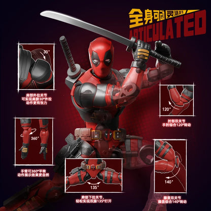 BLOKEES Building Block Man Marvel Hero Beyond Edition Deadpool Wolverine Assembly Model Hand Mold Desktop Decoration Toy Gift