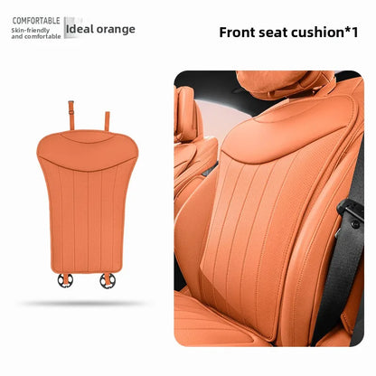 Luxury Sedan SUV Universal Nappa Leather Car Seat Cover Comfortable Memory Foam Perforated Leather Cushion Car Seat Protection