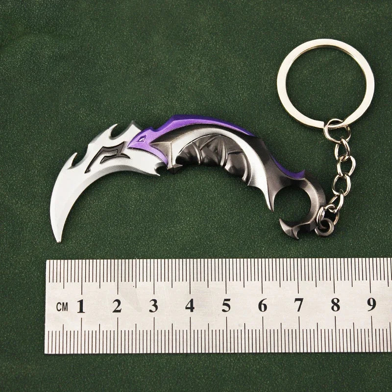Valorant Melee Reaver 2.0 Karambit Knife Metal M4 Game Peripheral Samurai Sword Alloy Model Keychain Pendant Gifts Toys