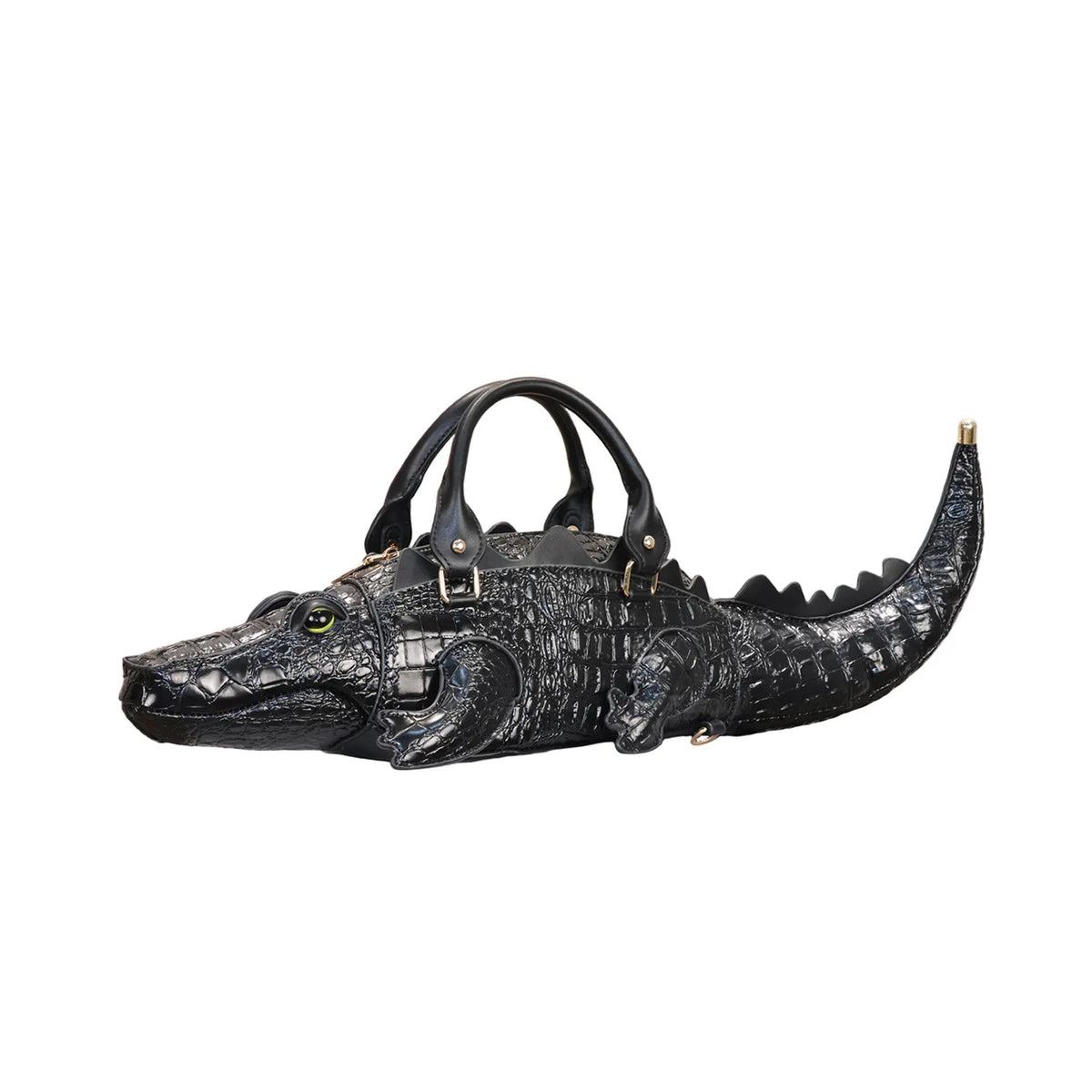 New Trendy Crocodile Shape Handbag for Women, Europe and America Fashion Tote Designer Female Casual Shoulder Crossbody Bag Ins