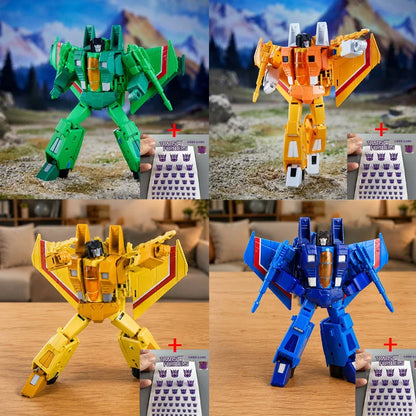 New JCS SS86 Starscream Action Figure KO Transformation Seekers G1 Skywarp Thundercracker Figures 18cm Collection Model Toys