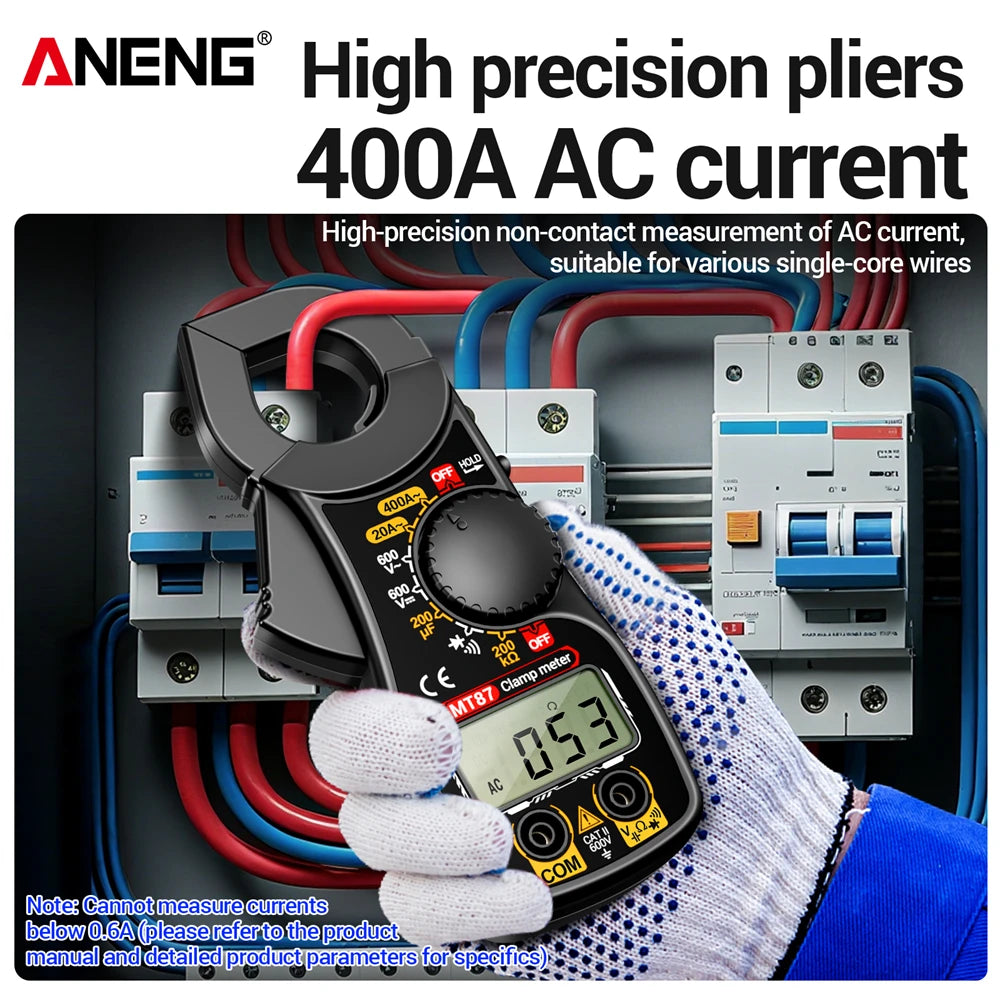 Clamp Meter ANENG MT87 Digital Multimeter Professional 1999 Counts DC/AC Voltage Tester Ammeter NCV Ohm Detector Test Home Tools