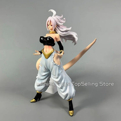 28cm Anime Dragon Ball Z Figurine Android #21 Majin Buu Figure PVC Statue Collectible Model Toys Gifts
