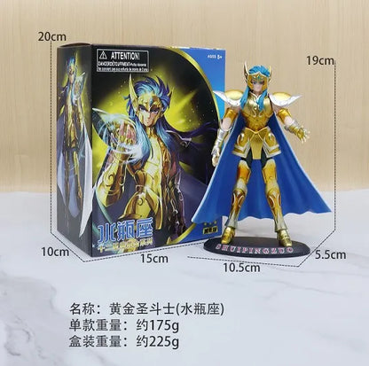 19cm Anime Dark Saint Seiya Figure Phoenix Ikki Hyoga Seiya Shiryu Action Figures Toy PVC Box Figure Collection Decoration
