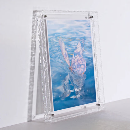 Colours Acrylic Photo Frame Translucent Picture Frame for Wall Hanging,Desktop Bedroom Living Room Study Wall Decoration