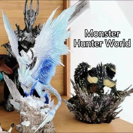 Action Figurine Monster Hunter Collector'S Set Velkhana Nergigante Zinogre Zamtrios Desktop/Pc Case Decor Perfect Gift For Boys