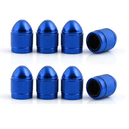 8PCS Tire Wheel Caps Metal Tyre Air Stem Dust Nipple Caps with Plastic Liner Corrosion Resistant Leak-Proof Cars and Motorcycles