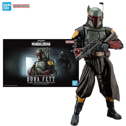 Bandai Original Genuine Figure Star Wars The Mandalorian Model Kit Anime Figures Boba Fett Collection Action Figure Model Toys
