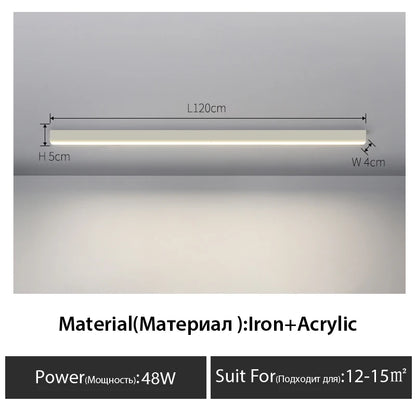 Balcony Ceiling Lights Long Strip Aisle LED Lamp Bedroom Dining Room Living Room Cloakroom Ceiling Lamp Island Kitchen Decor