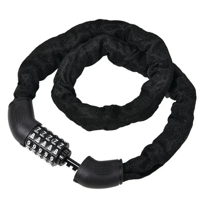 Motorcycle Chain Lock Electric Vehicle Anti-Theft 5 Digit Code Combination Security Lock Mount Bike Iron Chain Lock