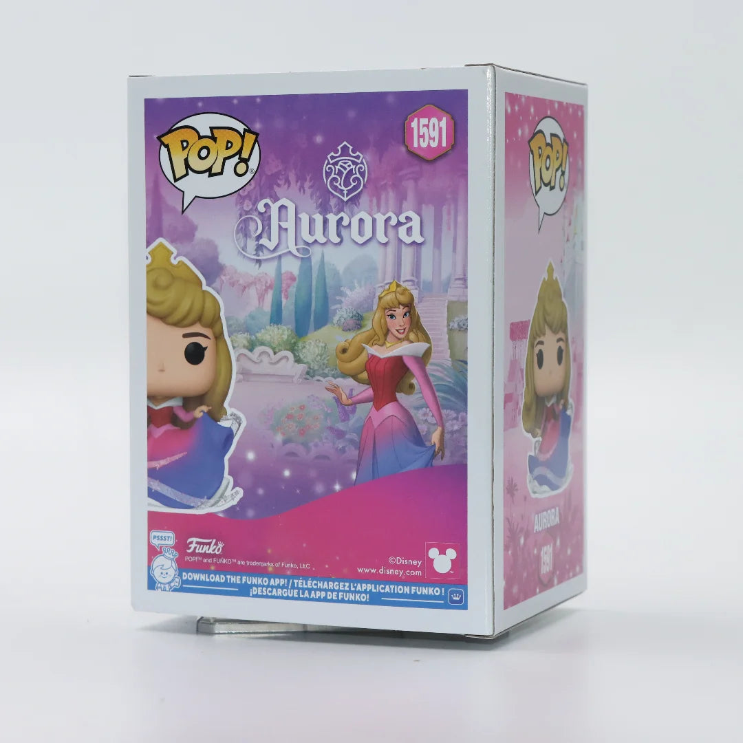 Funko Pop Disney Princess Aurora #1591 Diamond Collection Collectible Vinyl Figure Character Display Ornament Gift for Fans