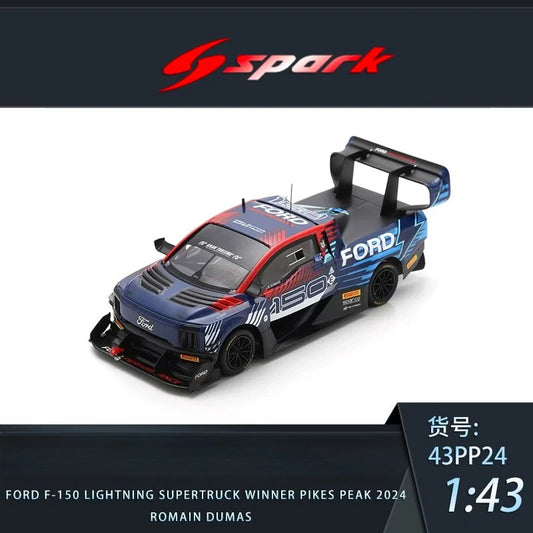 Spark 1:43 Ford F-150 Pickup 2024 Pike Peak Climbing Race Resin Car Model Adult Collectibles