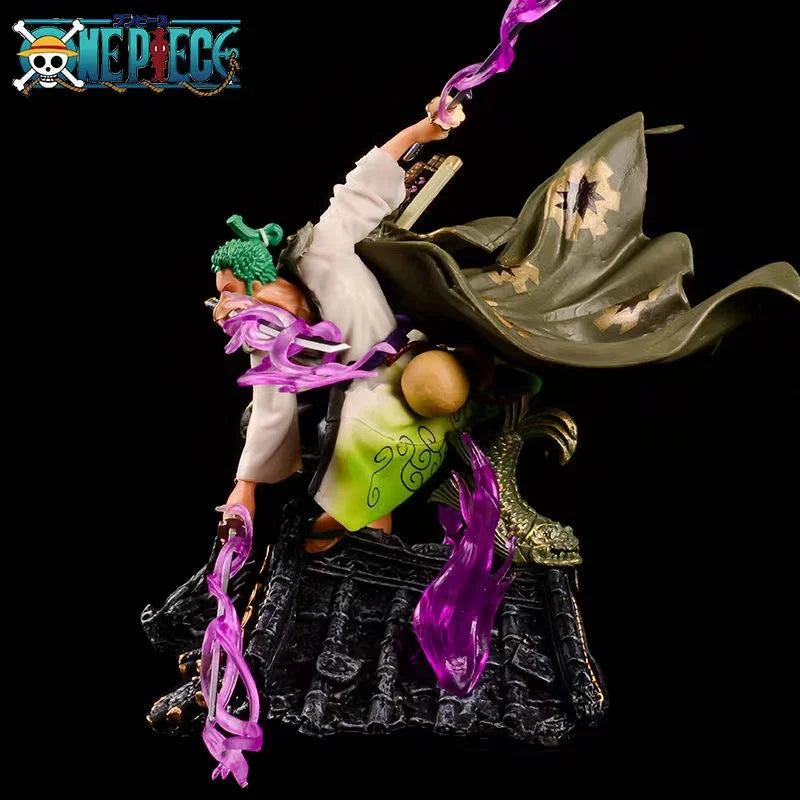 High Quality Anime Figure Katana Zoro 20CM Anime One Piece Roronoa Zoro Action Figures PVC Collectible Model Toys for Children