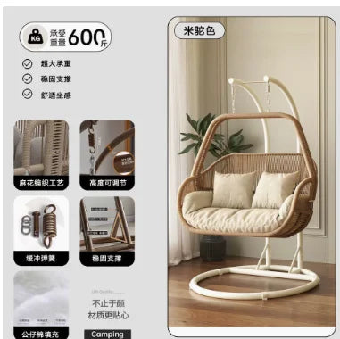 Home Basket Chair Modern Outdoor Garden Furniture Lazy Sofa Basket Egg Leisure Rattan Chair