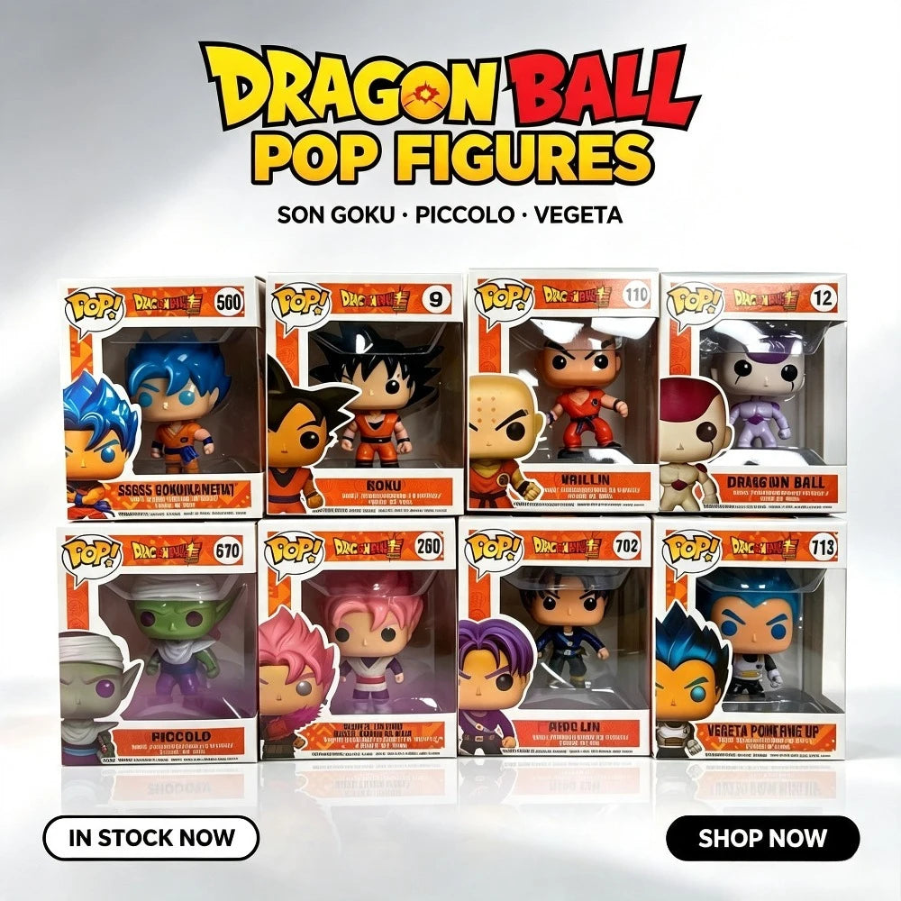 8 Styles Dragon Ball Funko POP Figures Goku Black Rose Piccolo Trunks Collectible Anime Desktop Decor Gift