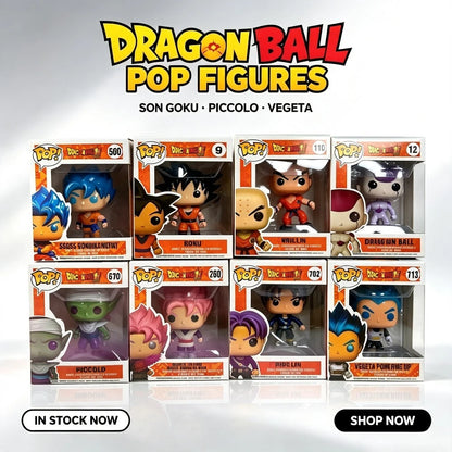 8 Styles Dragon Ball Funko POP Figures Goku Black Rose Piccolo Trunks Collectible Anime Desktop Decor Gift