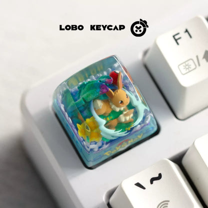 Pokemon Drip Glue Keycap Resin Keycap For Mechanical Keyboard Artisan Customized Keyboard Accessory