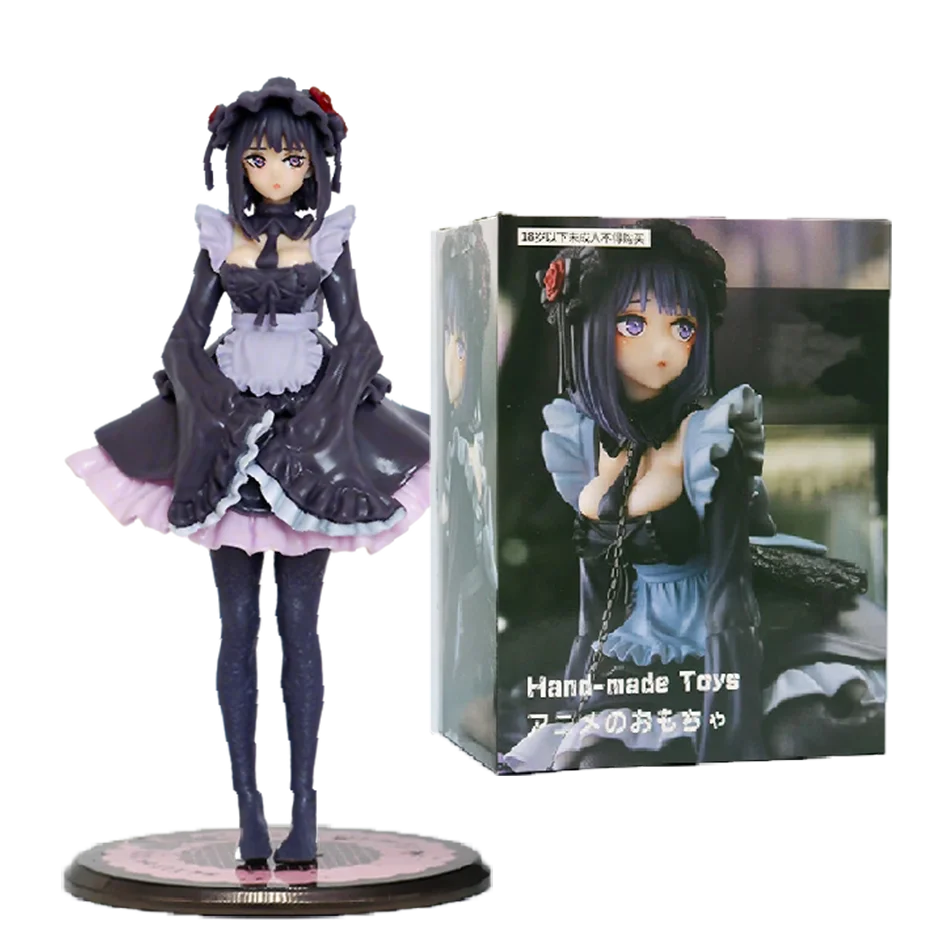 2 Kinds My Dress-Up Darling Anime Figure Black Maid Outfit Kitagawa Marin Action Figure Shizuku Kuroe Figurine Collection Model