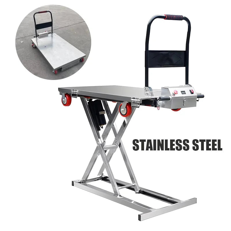 New 300KG Electric Hydraulic Lithium Battery Lifting Platform Cart Suitable for Small Truck Van Lifting Table Small Lifting Tabl