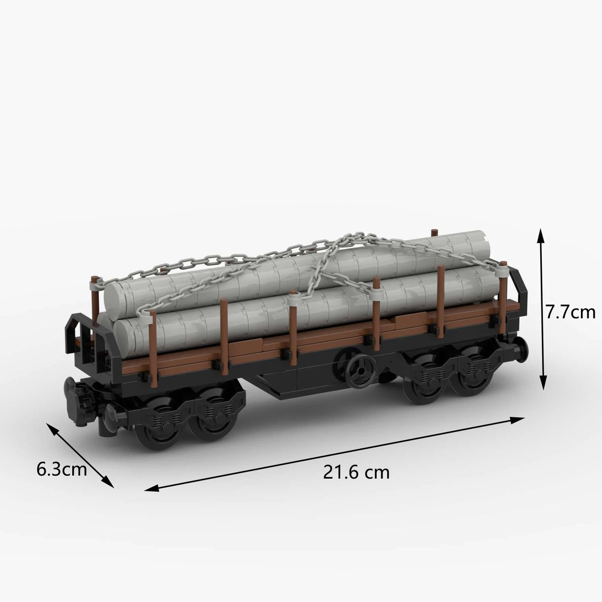 MOC Train Carriage Model, Rail Transport Vehicle, Coal Transport Vehicle, Rail Lift Pole Indicator Light, Train Accessories