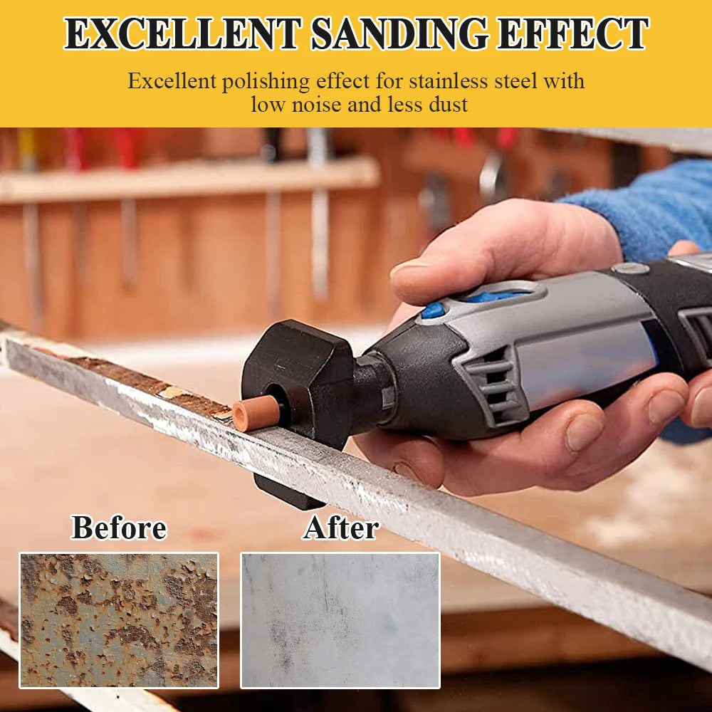 Sanding Bits for Dremel Rotary Tool, Grinding Stone Sanding Drill Bits with 1/8" Shank, Aluminium Oxide Tough Enough to Metal