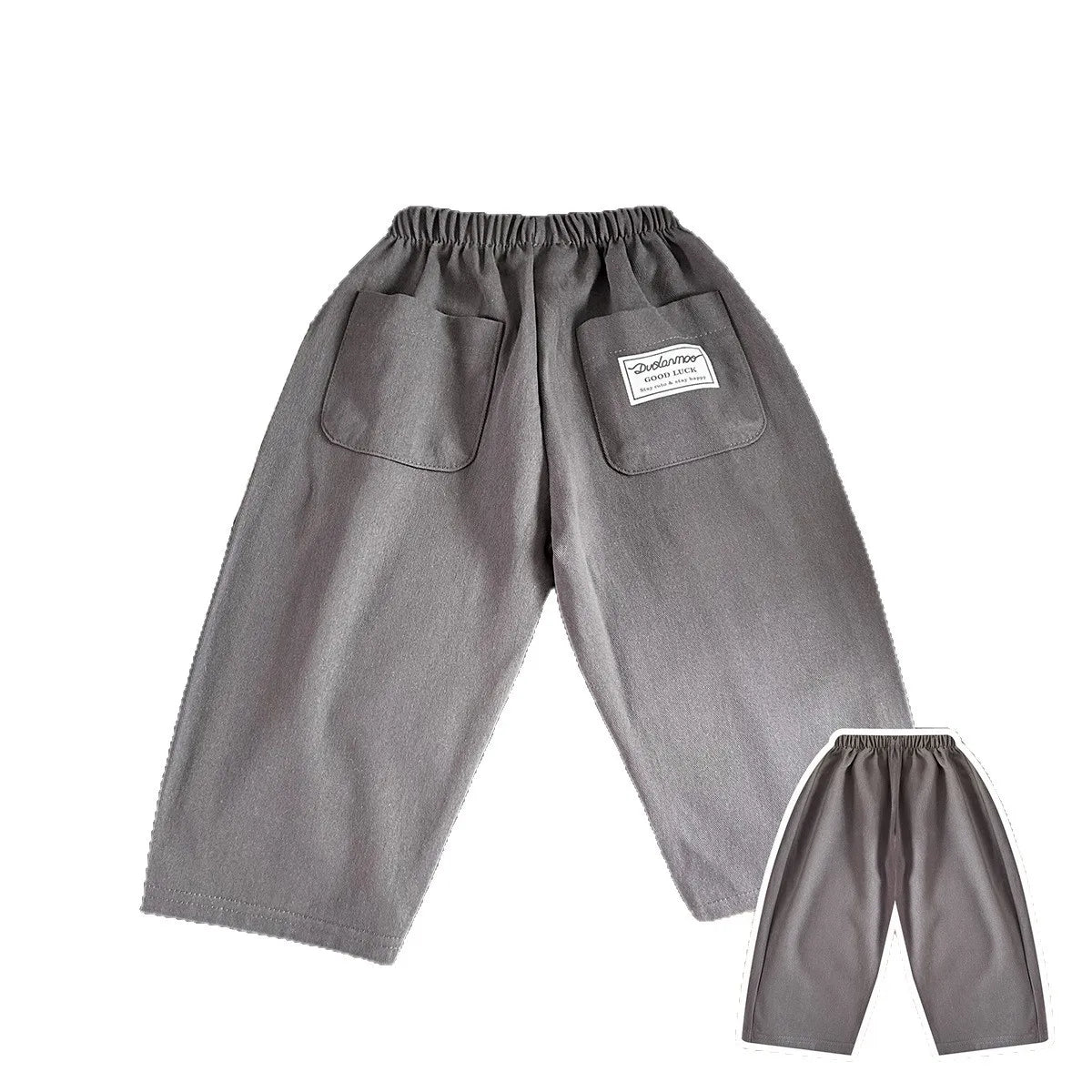 1 Piece Children's Spring Autumn Trousers Boys Girls Straight Pants Casual Trousers
