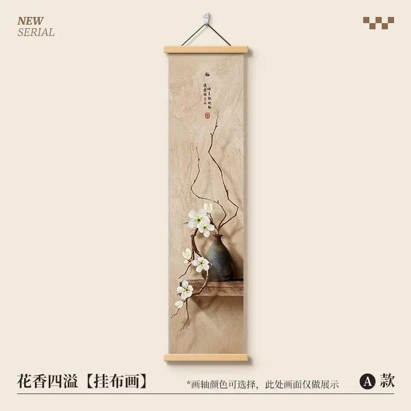 Japanese Zen Wall Hanging Decor for Tea, Corridor, Background Wall - Enso Circle Rock Garden Cloth Tapestry, Room Decor Aestheti