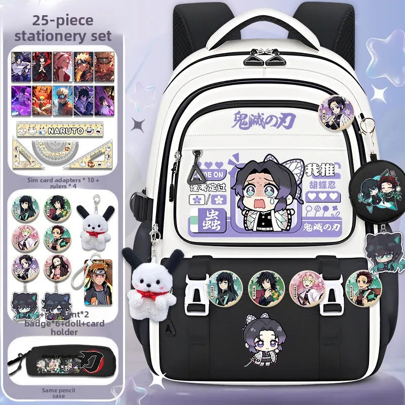 Demon Slayer large capacity cartoon elementary school backpack for boys and girls itabag Nezuko collaboration
