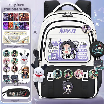 Demon Slayer large capacity cartoon elementary school backpack for boys and girls itabag Nezuko collaboration