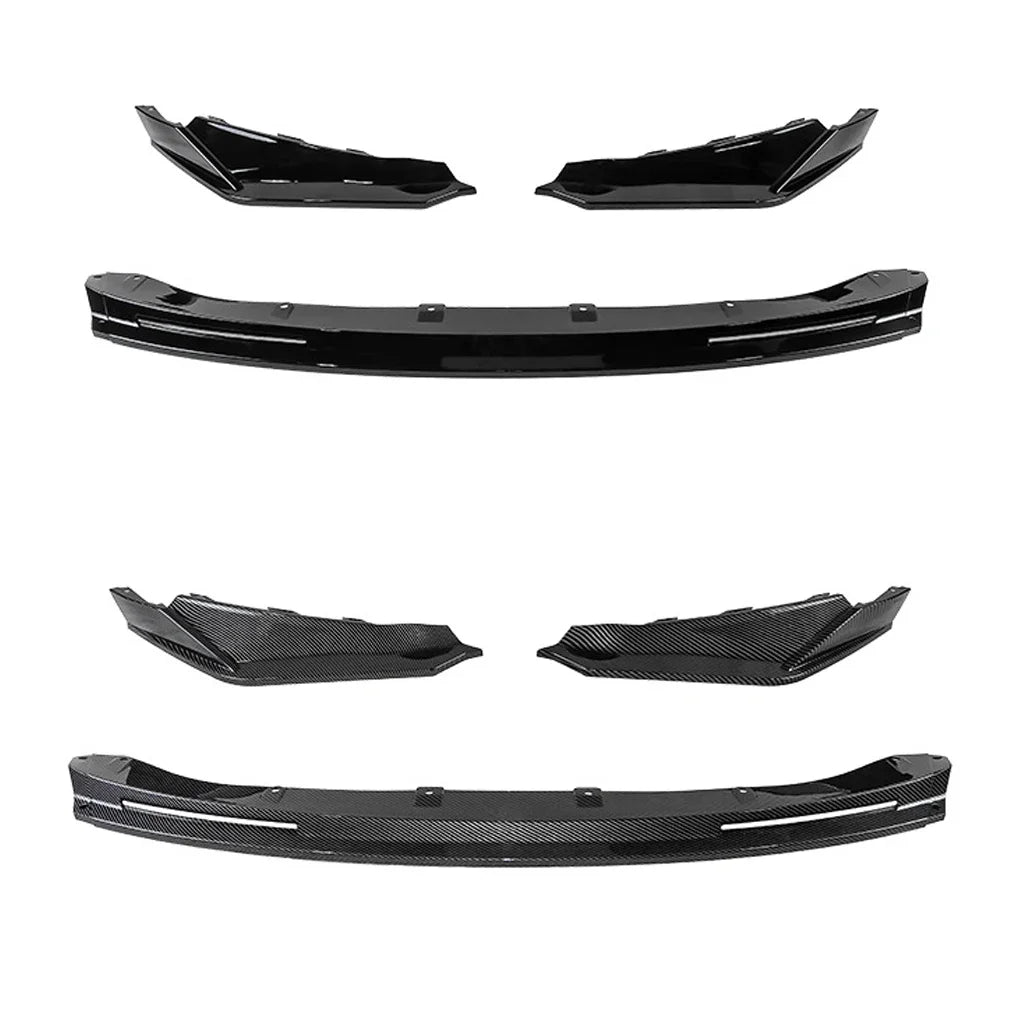 For BMW M3 G80 M4 G82 2021-2024 Front Bumper Lip Spoiler Diffuser Splitters Body Kit Aprons Cover Guard Trim Tuning Gloss Black