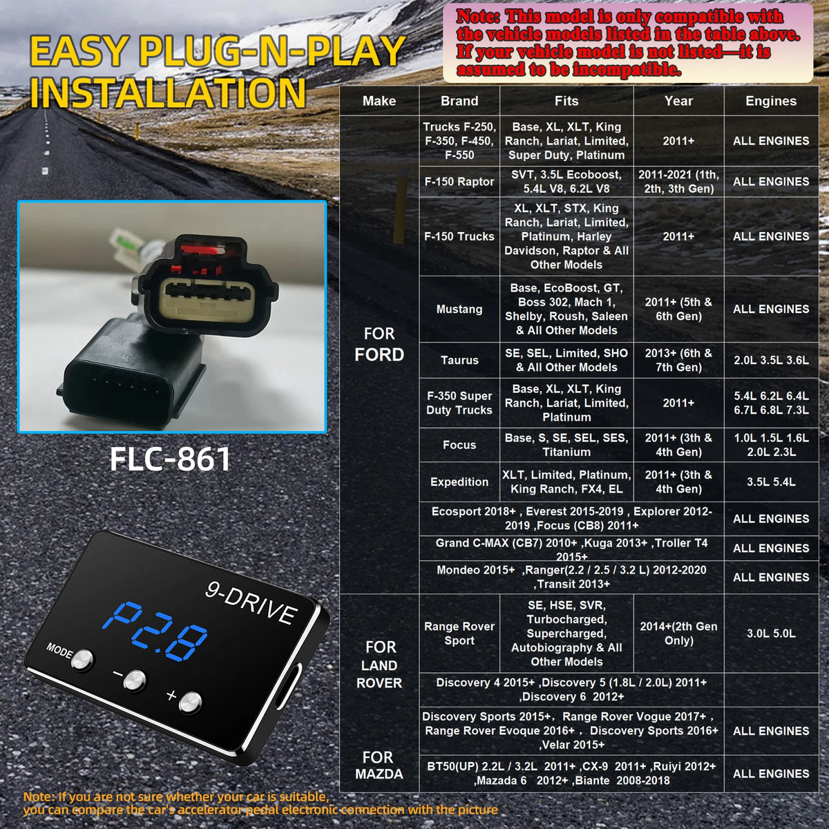 Car Electronic Throttle Controller Accelerator Tuning For Car 9 Drives 5 Modes Racing Accelerator Potent Booster For All Cars