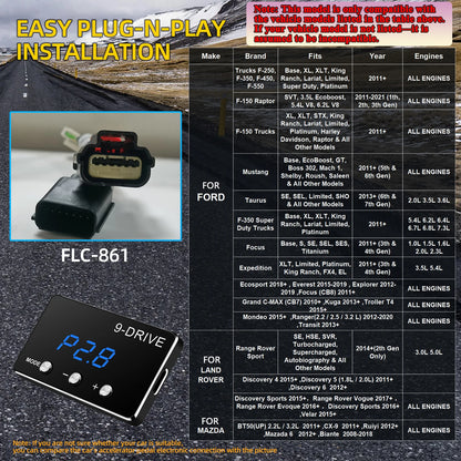 Car Electronic Throttle Controller Accelerator Tuning For Car 9 Drives 5 Modes Racing Accelerator Potent Booster For All Cars