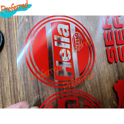 2x Hella Light Cover Decals Sticker for Mk2 16v 8v G60 Spot Light Cover