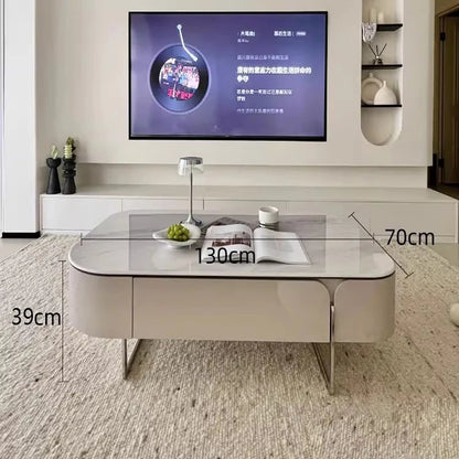 Creative Storage Coffee Table European Elegant Exquisite Glamour Table Trendy Modern Mesitas De Noche Living Room Furniture