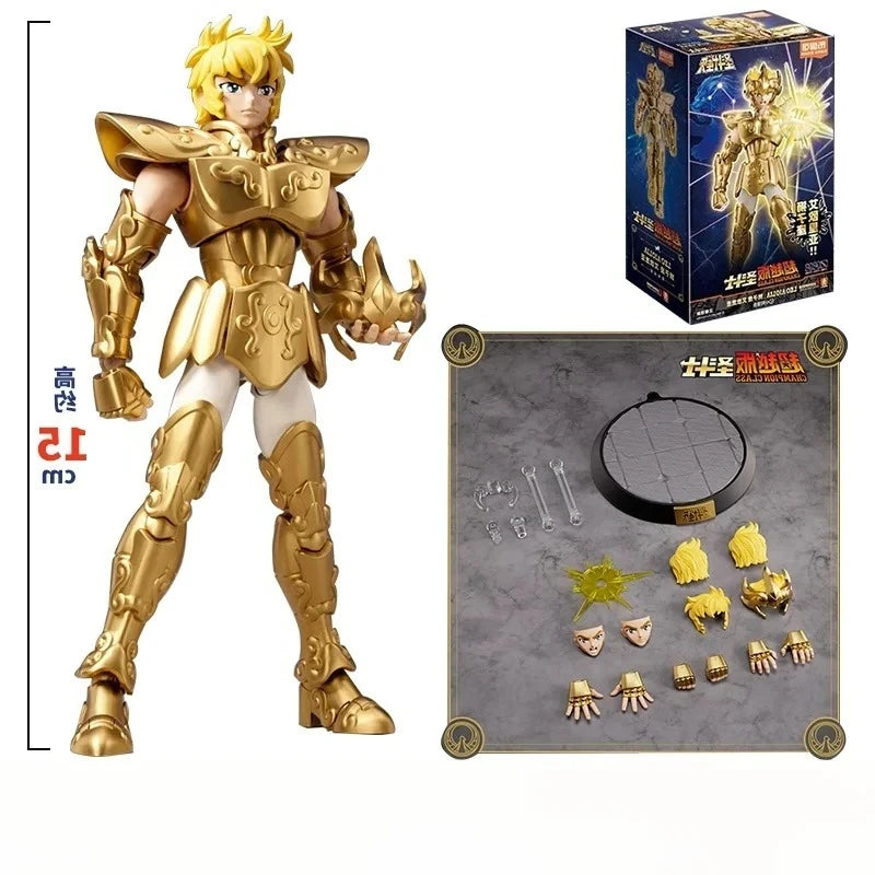 BLOKEES Original Gold Saint Seiya Cancer Deathmask Dragon Shiryu Capricorn Shura High-Detailed Anime Statue Action Figure Model