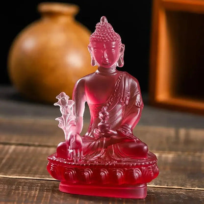 1pc, Resin Craft Home Decoration Buddha Statue Buddhism Sculpture Thailand Buddha Sculpture Zen Decor Ornaments Car Decoration