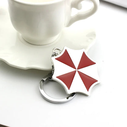 New Umbrella keychain Action Movie Residents Evils llavero брелок Thriller Movie Protective Umbrella Corporation Key Chain Car
