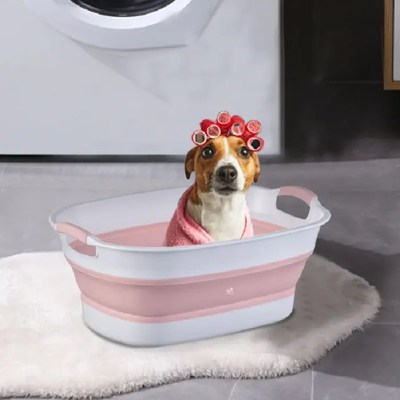 Dingdongpet Pet Surround Soft Collapsible Bathtub
