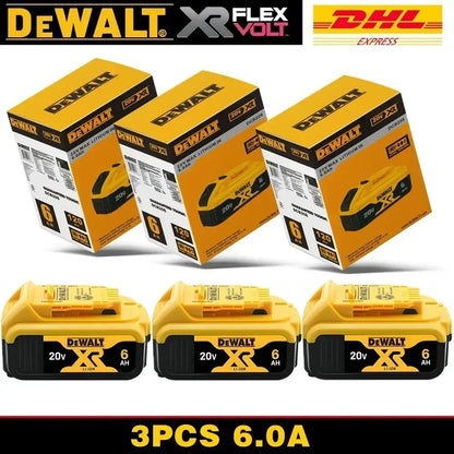 100% Original Dewalt 20V/60V 6.0Ah Power Tool Battery DCB206 DCB205 DCB200 DCF887 DCG405 DCD791 DCF922 DCF850 DCD805 Tool Batter