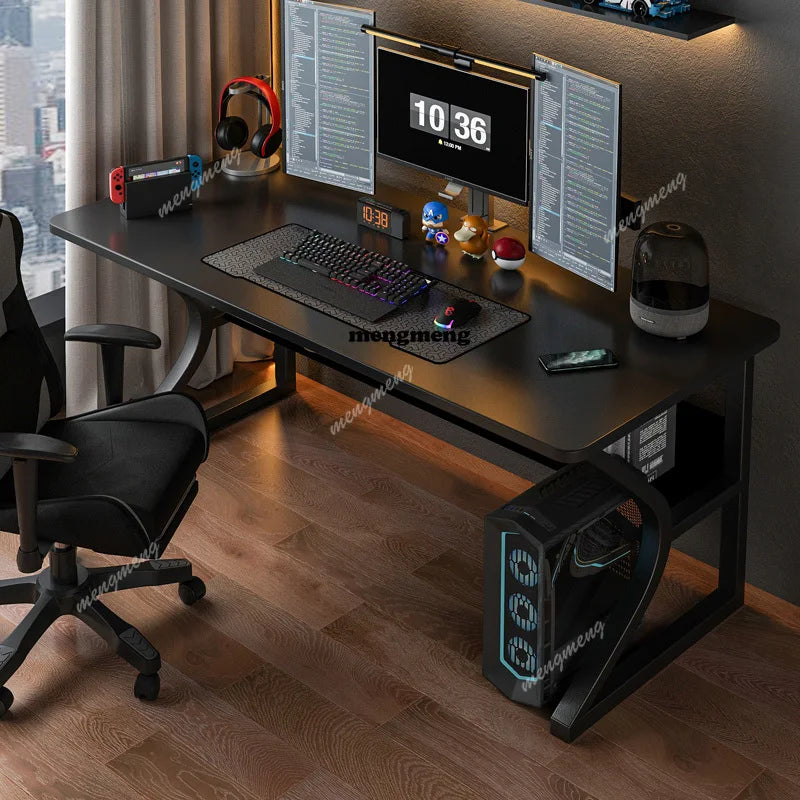 Study Modern Office Desk Computer Storage Shelves Design Minimalist Office Desk Bedroom Standing Escrivaninha Trendy Furniture