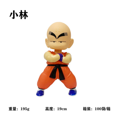 21cm Anime Goku Childhood Version Son Goku Kuririn Figure Model Ornaments Children Birthday Gifts For Kids