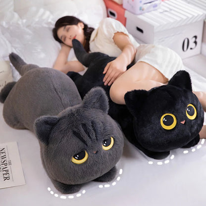 Adorable New Plush Cat Toy - Super Cute Kitty Pillow, Bed Hugger, Sleeping Blanket Doll, Birthday Gift for Kids