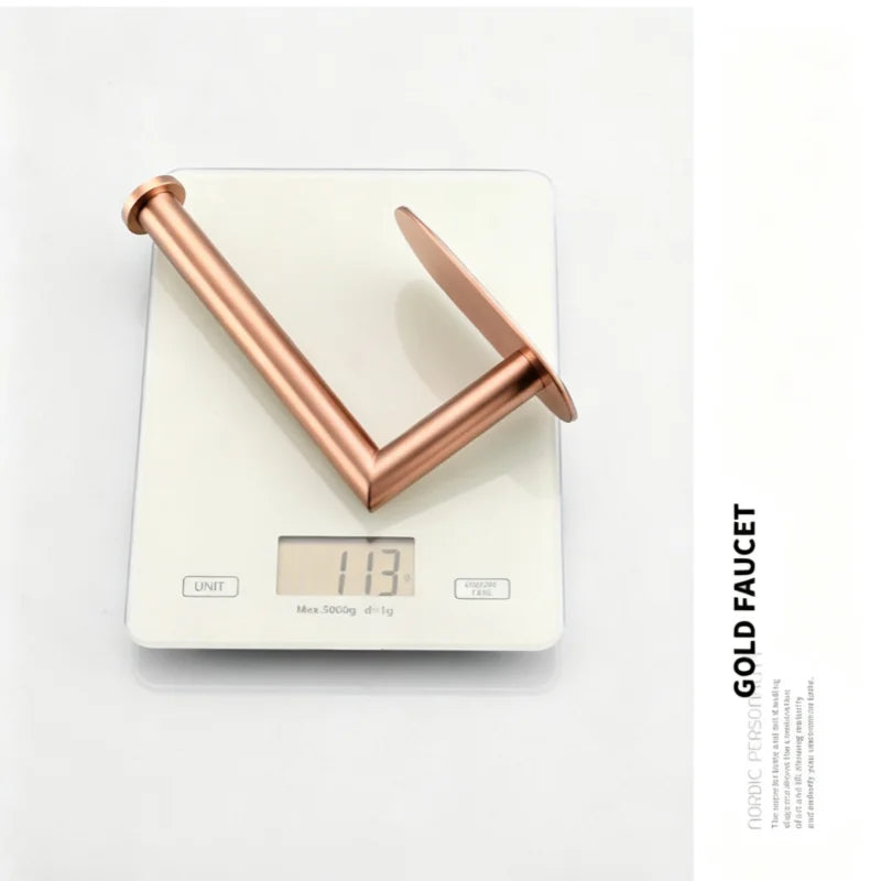 Sticky Rose Gold Toilet Paper Holder Kitchen Roll Holder Towel Holder Paper Towel Hanger Bathroom Accessories