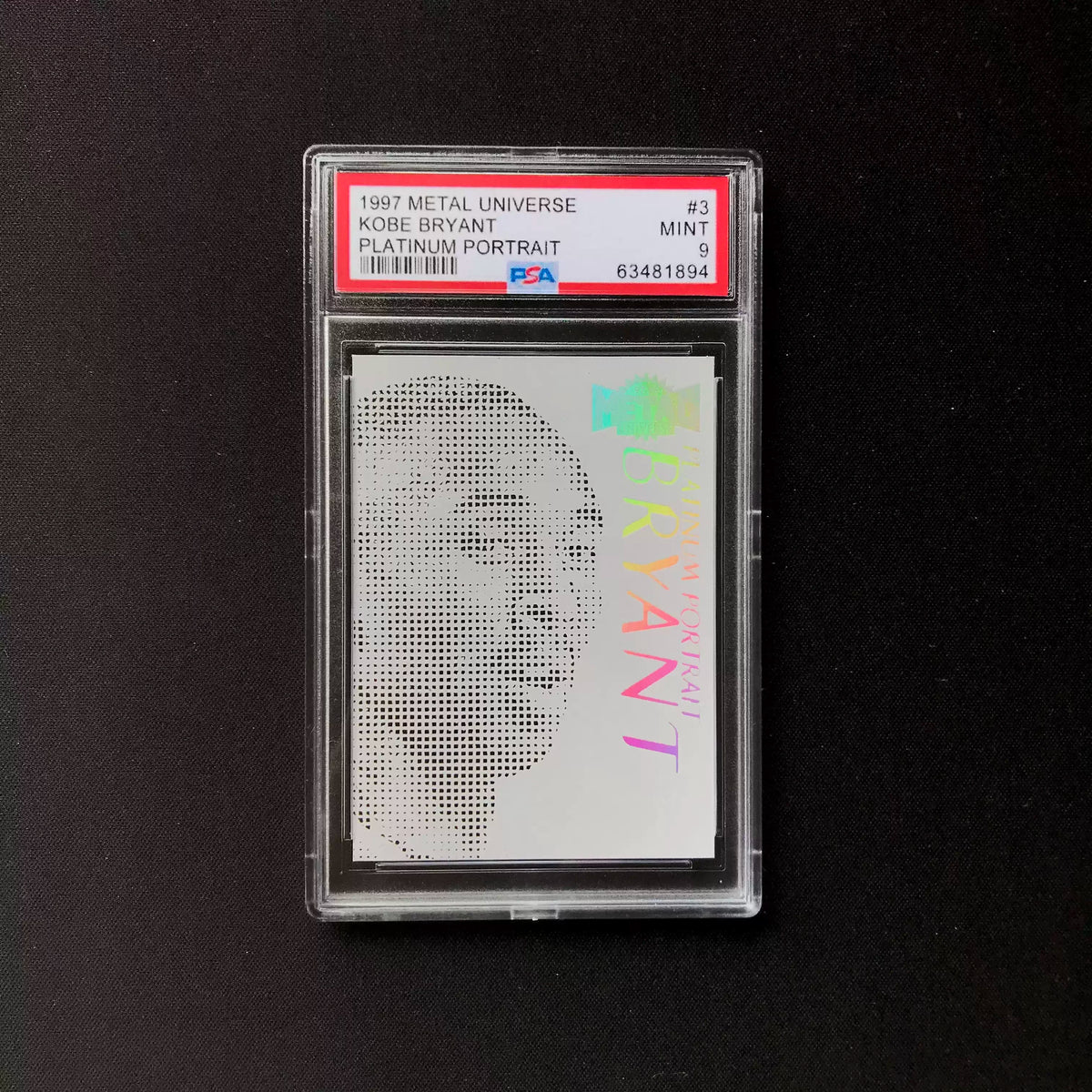Fan Made DIY 1997 Metal Universe Jordan Kobe Platinum Portrait Replica Design Collectible Basketball Cards Sports Card Hobby