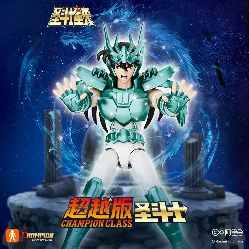 BLOKEES Original Gold Saint Seiya Cancer Deathmask Dragon Shiryu Capricorn Shura High-Detailed Anime Statue Action Figure Model