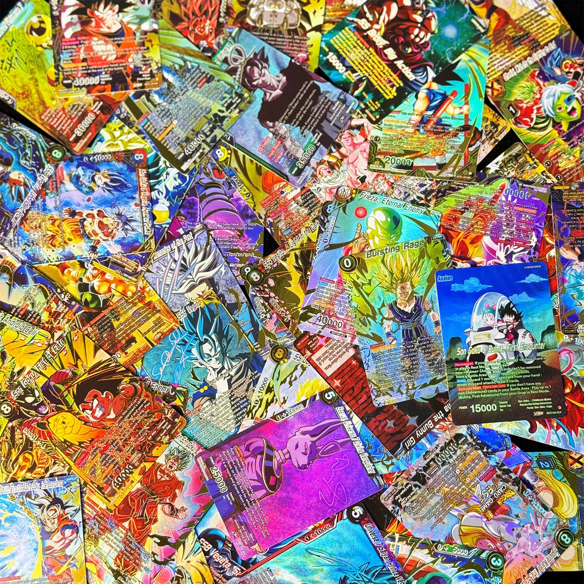 Dragon Ball Super Masters Secret Special God Rare Gogeta Goku Frieza Vegeta Gohan Proxy Collection Foil Texture Anime Game Cards