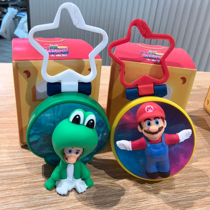 New Genuine Super Mario Collectible Figures Blind Box Luigi Peach Yoshi Bowser Toad Creative Desk Decor Ornament Fans Gift