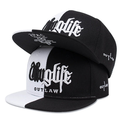 2025 Fashion Fastball CAP Thuglife Embroidery Hiphop Baseball Cap Snapback Hat Adult Outdoor Casual Sun Casual Bone Dropshipping