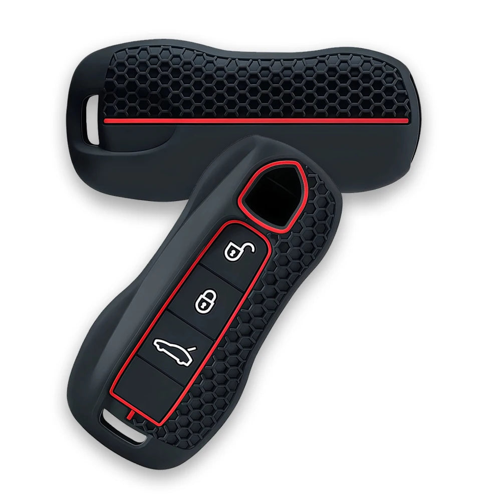 Silicone Car Remote Key Case FOB for Porsche Cayenne 958 911 Lepin 996 Macan Boxster Panamera 997 944 924 Panamera 718 971 9YA