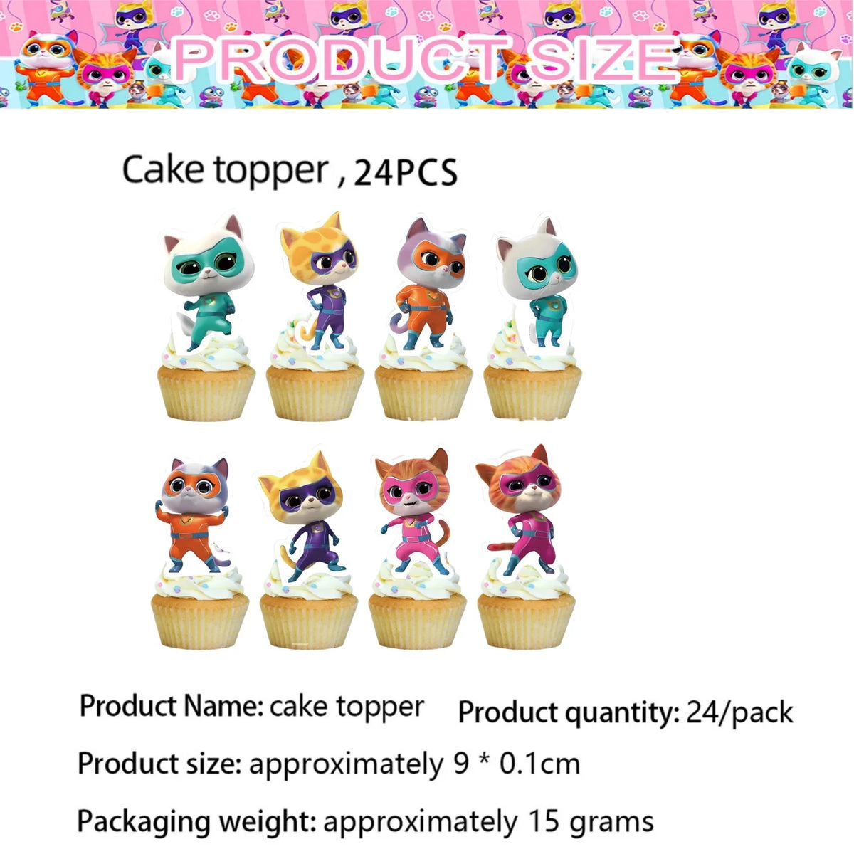 Superkittie Birthday Party Decoration Tableware Tablecloth Plate Cup Napkin Balloon Cake Decor superkitties Party Favors Supply